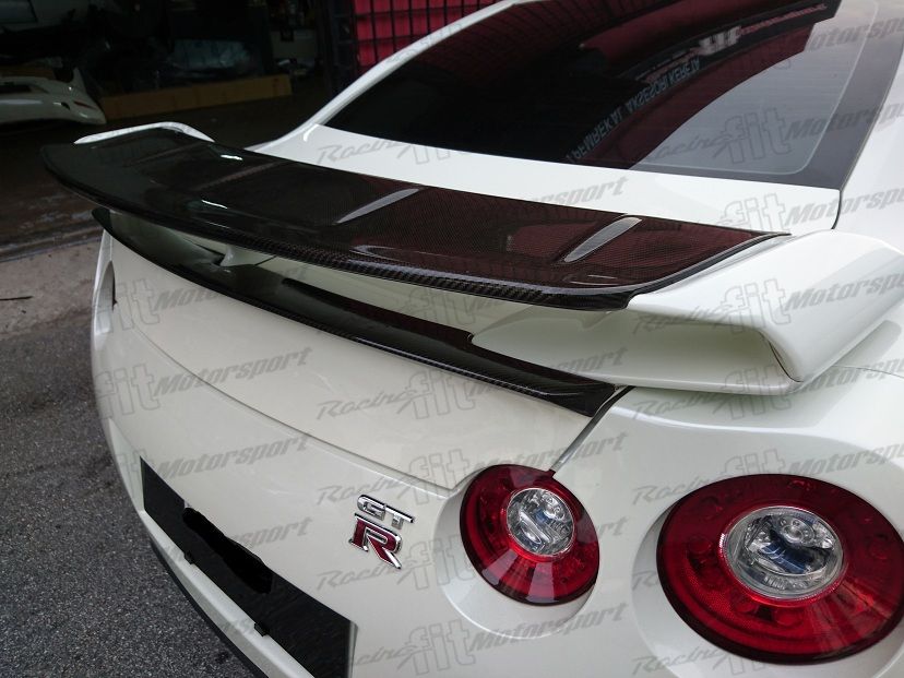 Nissan GTR R35 Wald Carbon Fiber add on Spoiler